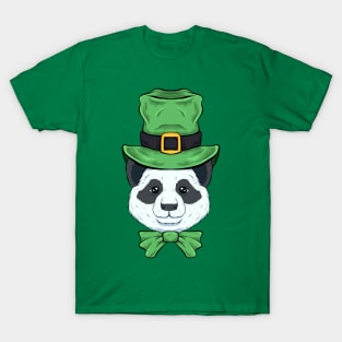panda st patricks day animal funny T-Shirt